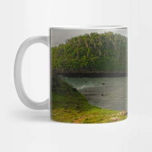 Hidden paradise lagoon sand beach Mug